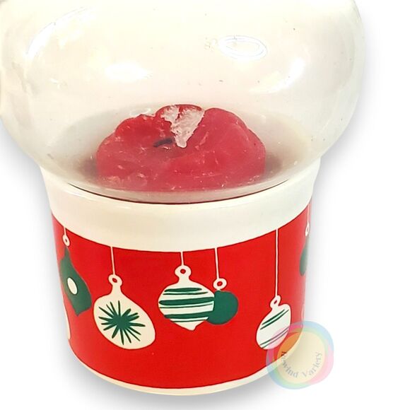 Vintage 1985 Himark Christmas Votive Hurricane Lamps Candle Holders Set of 2 BOX - Picture 8 of 16